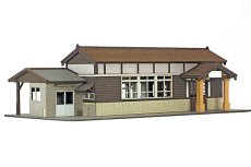 画像5: 駅舎シリーズ10： 1/150“地方駅舎/木造駅舎” ペーパーモデルキット (5)