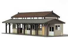 画像12: 駅舎シリーズ10： 1/150“地方駅舎/木造駅舎” ペーパーモデルキット (12)