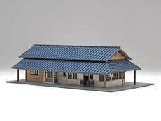 画像3: 駅舎シリーズ37： 1/150“地方駅舎/沢辺駅タイプ” ペーパーモデルキット (3)