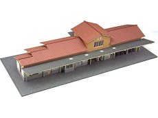 画像18: 【再入荷】 駅舎シリーズ36： 1/150“地方駅舎/上長瀞駅タイプ” ペーパーモデルキット (18)