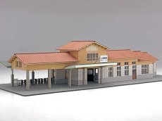 画像20: 【再入荷】 駅舎シリーズ36： 1/150“地方駅舎/上長瀞駅タイプ” ペーパーモデルキット (20)