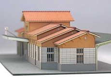 画像12: 【再入荷】 駅舎シリーズ36： 1/150“地方駅舎/上長瀞駅タイプ” ペーパーモデルキット (12)